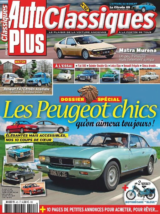 Détails du titre pour Auto Plus Classique par Editions Mondadori Axel Springer (EMAS) - Disponible